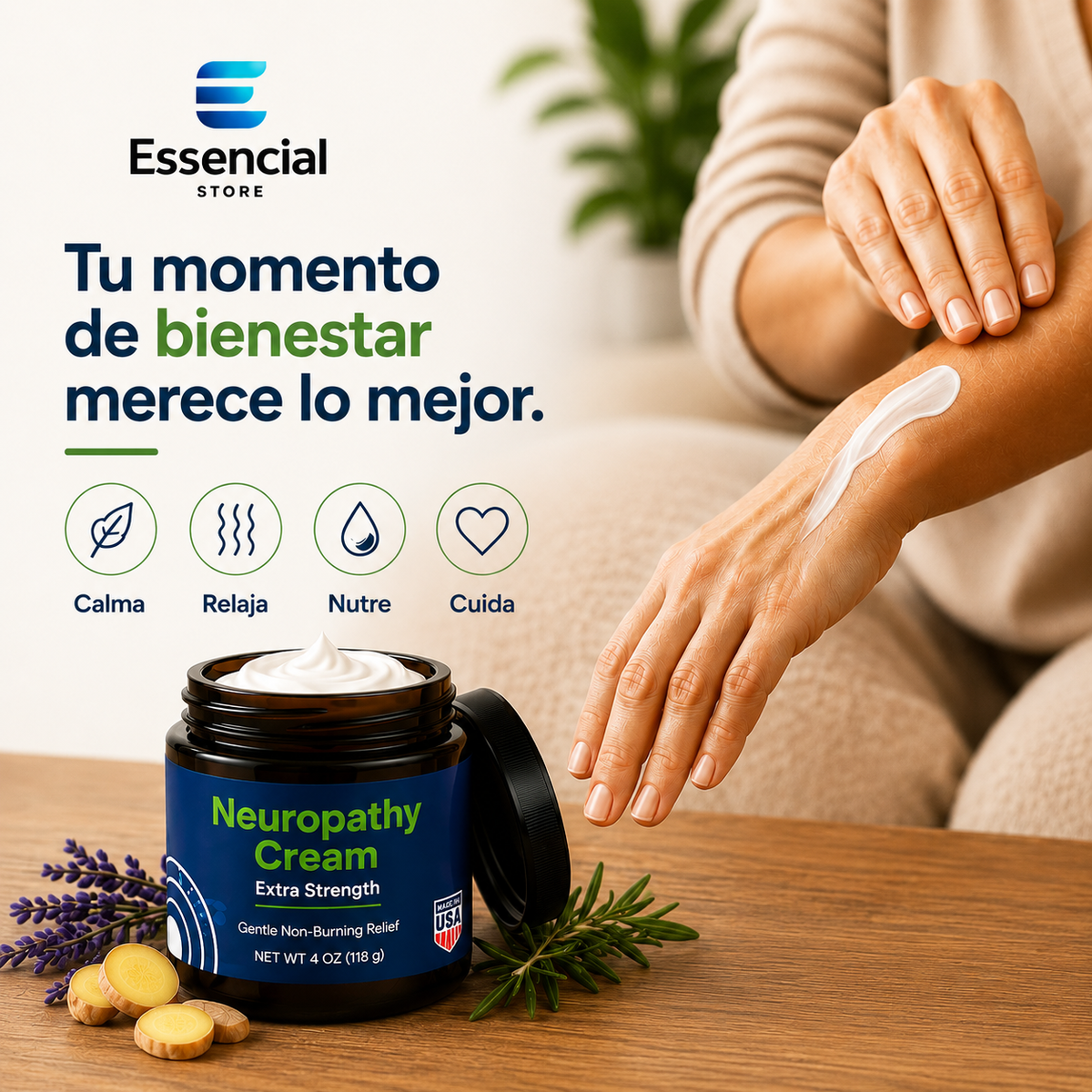 Neuropathy Cream – Bienestar y Alivio para Pies, Piernas y Manos